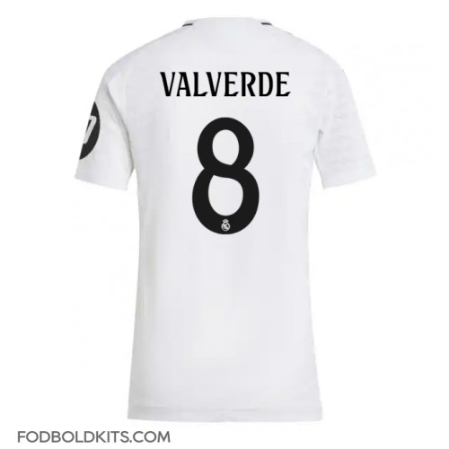 Real Madrid Federico Valverde #8 Hjemmebanetrøje Dame 2024-25 Kortærmet